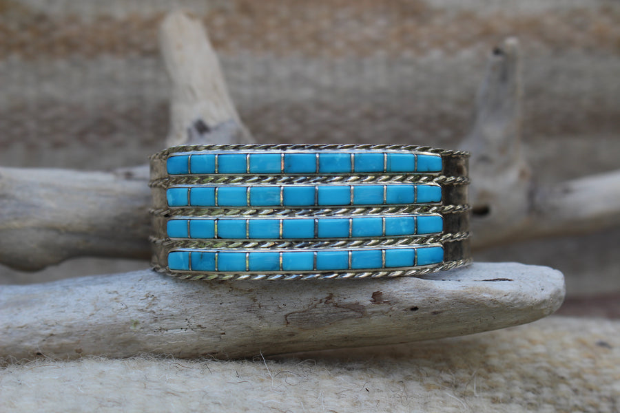 Four Stack Turquoise Bracelet