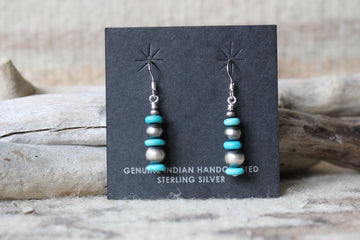 Navajo Pearl Sky Earrings