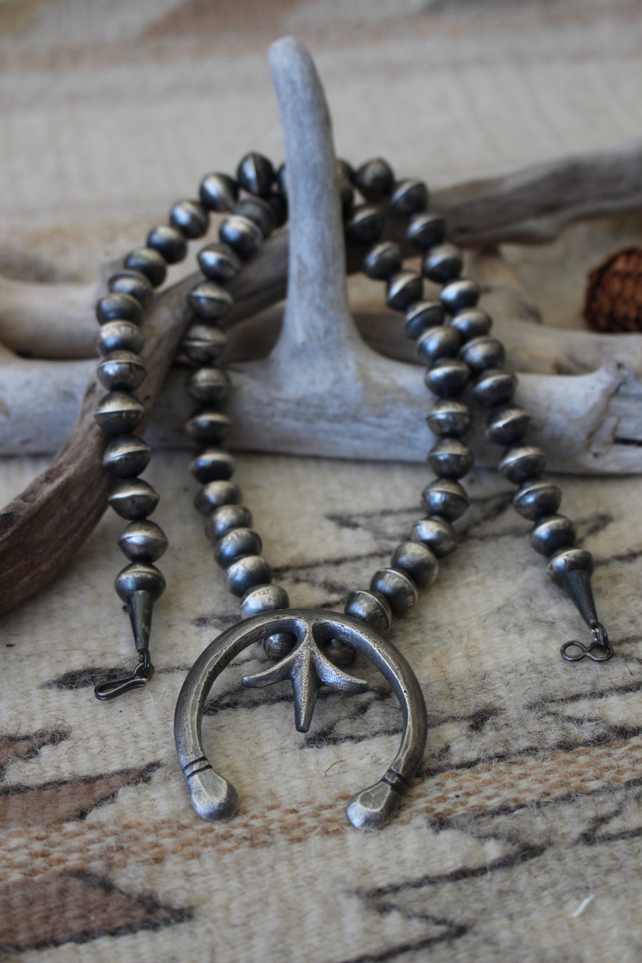 Sterling Squash Blossom Necklace