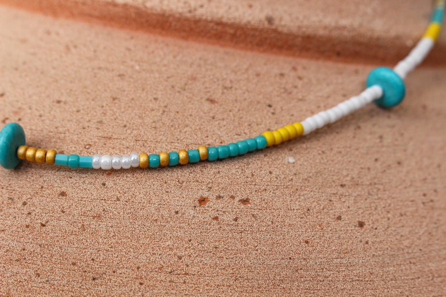 Sunny Ray Turquoise Beaded Necklace