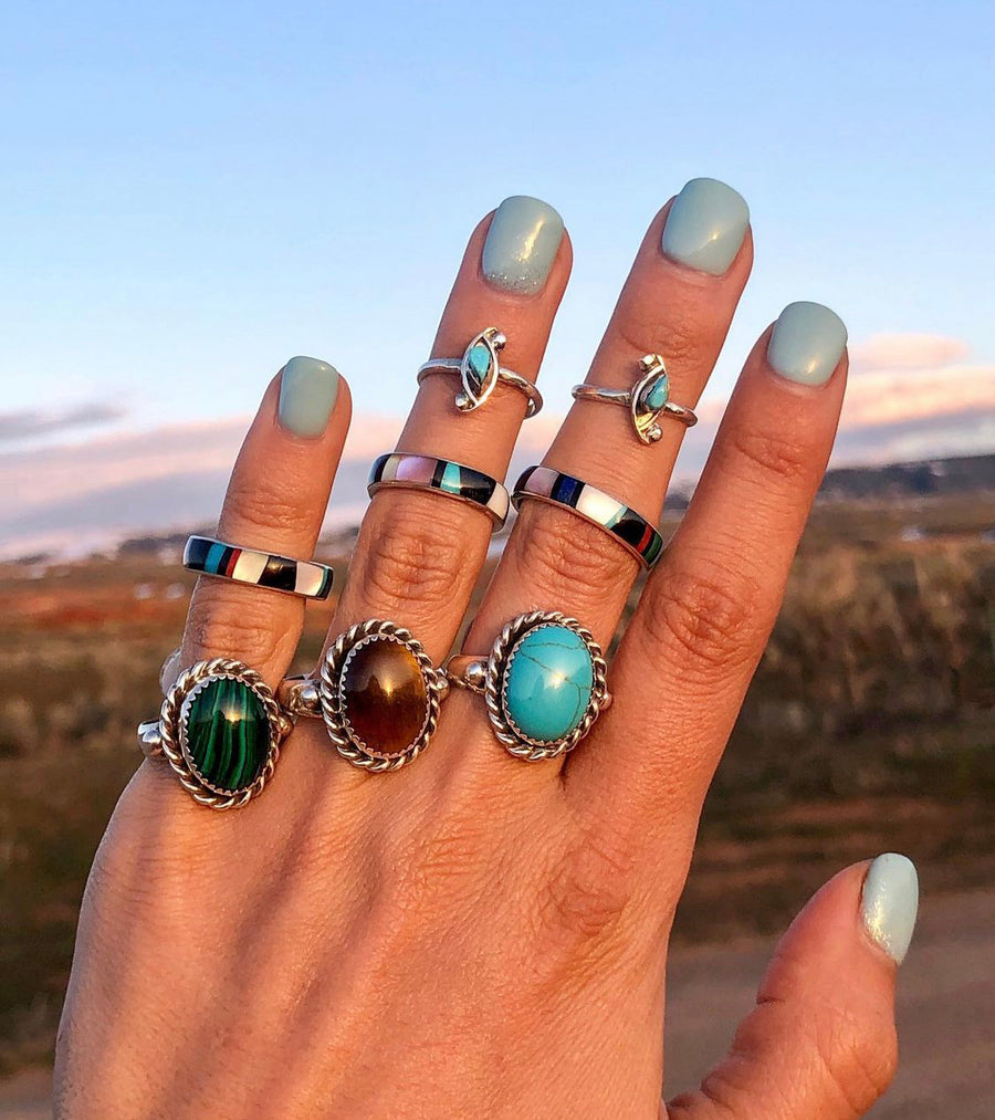 Dainty Turquoise Wind Ring