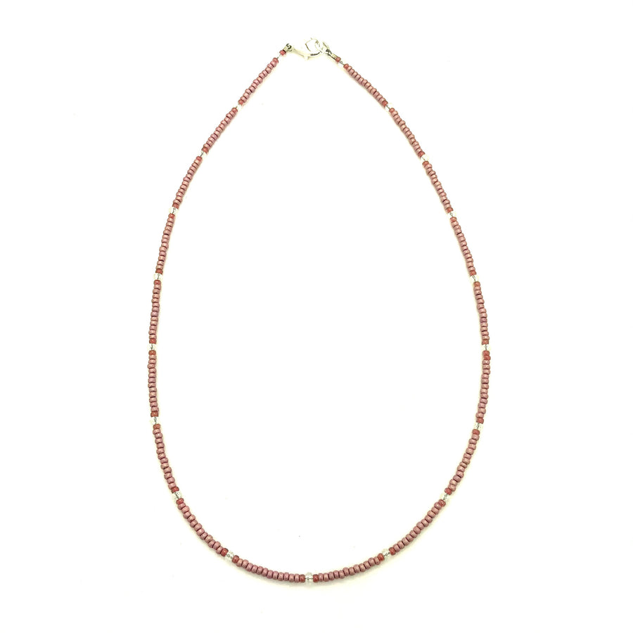 Pink Arches Beaded Necklace