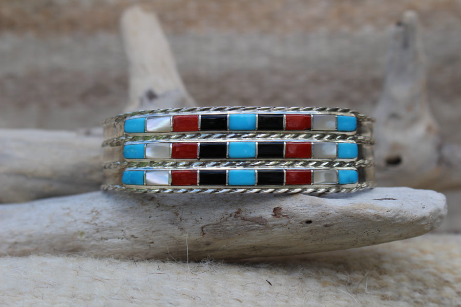 Stacked Multi Stone Bracelet