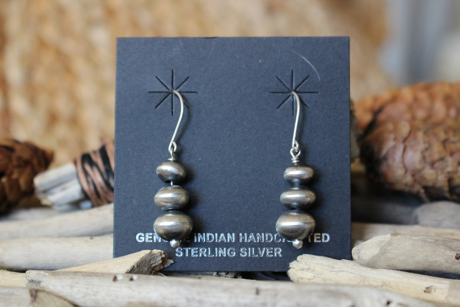 Traditional Navajo Pearl Earrings