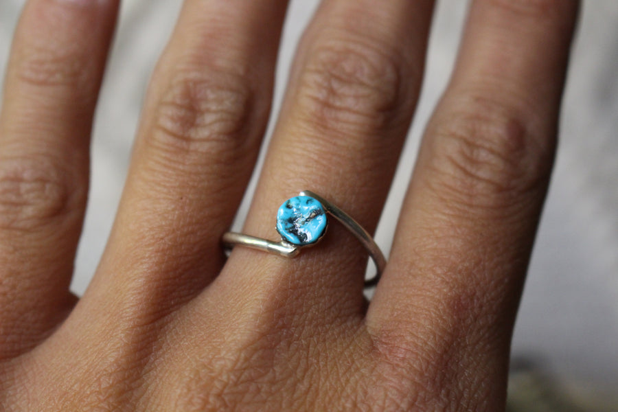 Turquoise Swirls Ring