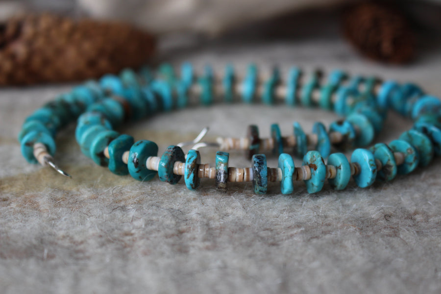 Turquoise and Heishe Necklace