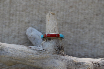 Red and Turquoise Sky Ring