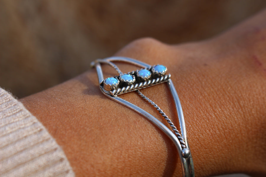 Blue Opal Dottie Bracelet