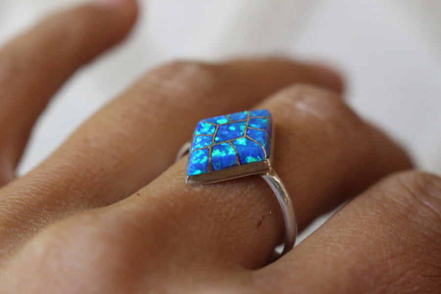 Blue Diamonds Ring