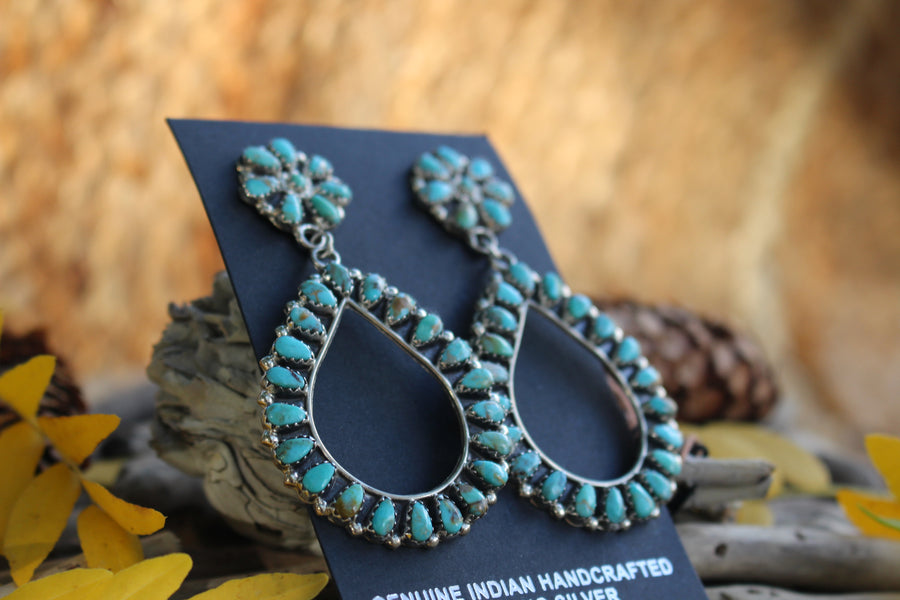 Turquoise Teardrop Earrings