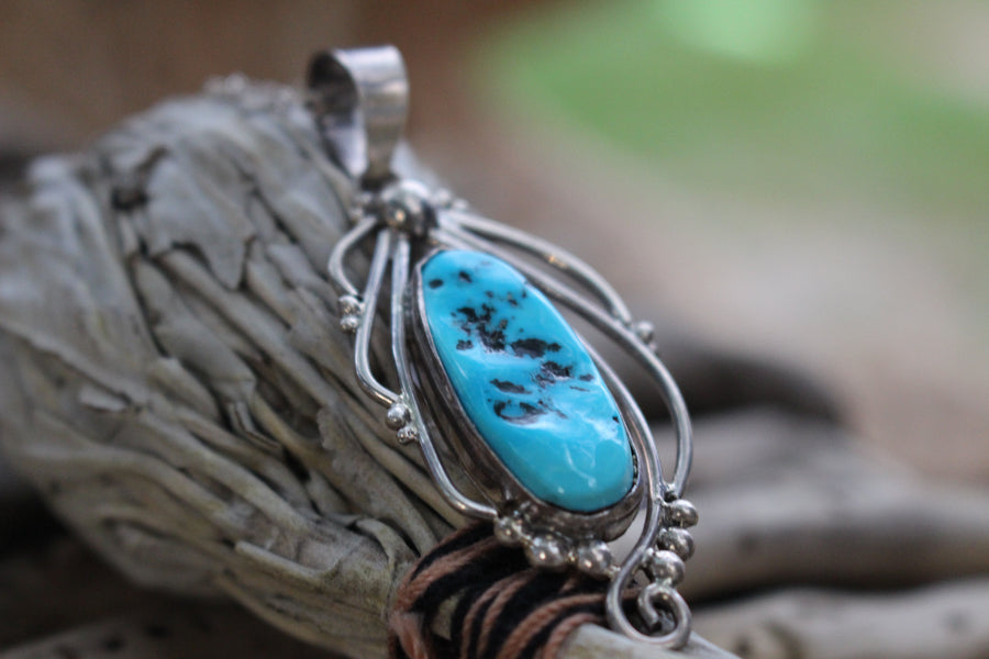 Turquoise Bloom Pendant