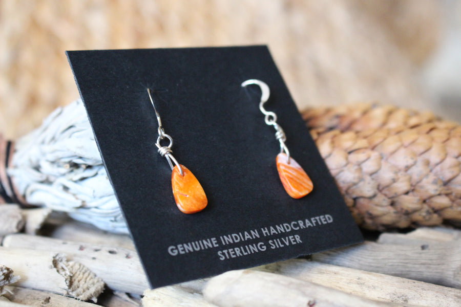 Spiny Oyster Slab Earrings