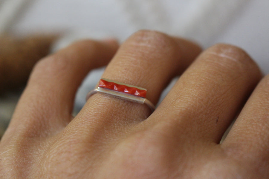 Red Bar Ring