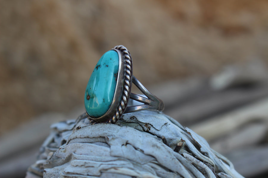 Turquoise Teardrop Ring