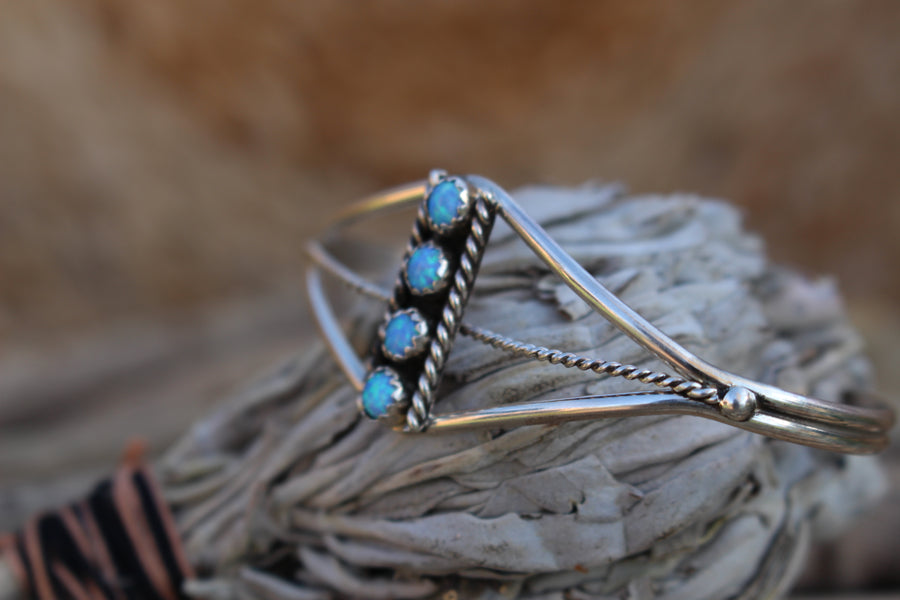 Blue Opal Dottie Bracelet
