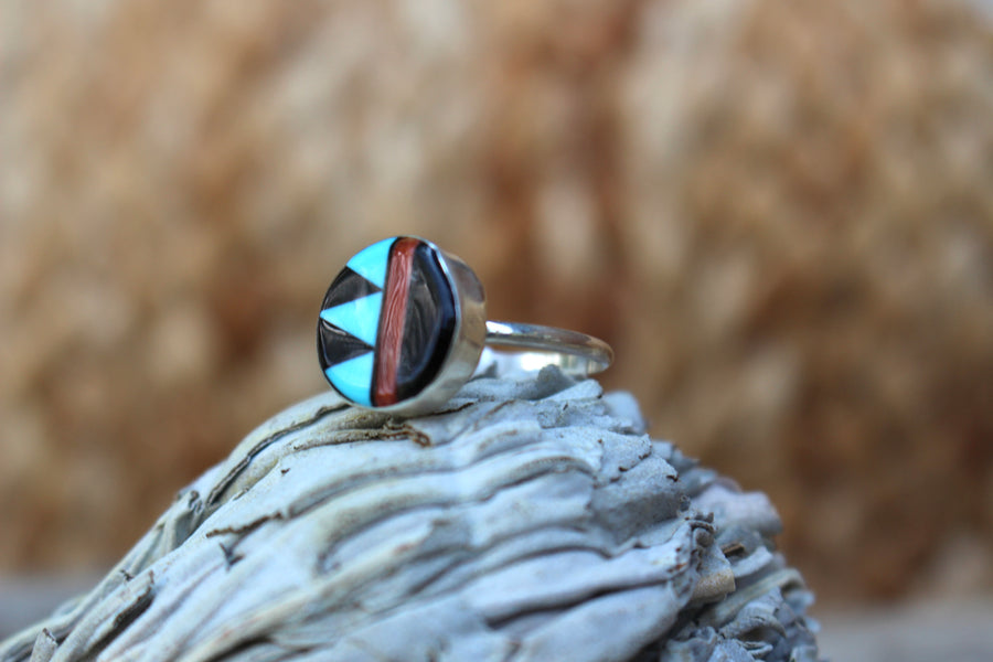 Round Multi Stone Ring
