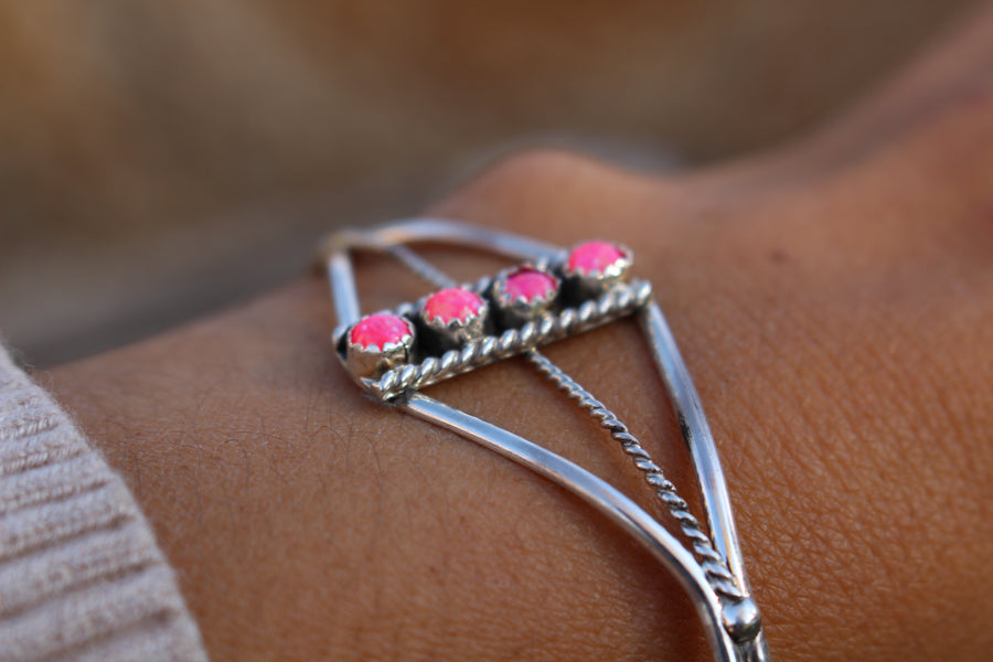 Pink Opal Dottie Bracelet