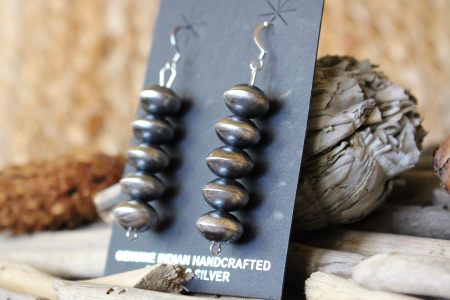 Navajo Pearl Drop Earrings