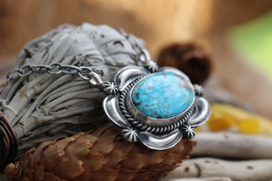 Turquoise Blossom Necklace