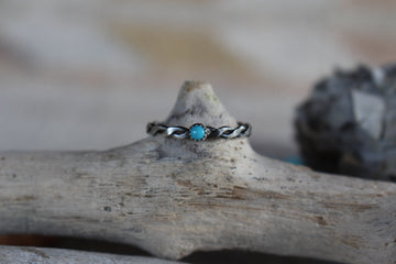 Turquoise Rope Ring