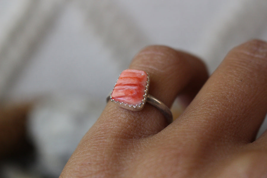 Spiny Oyster Sunrise Ring