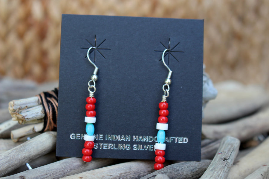 Apple Coral Rain Earrings