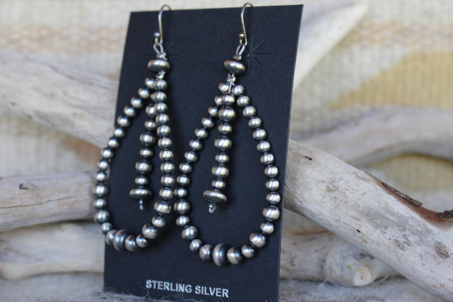 Navajo Pearl Drop Earrings