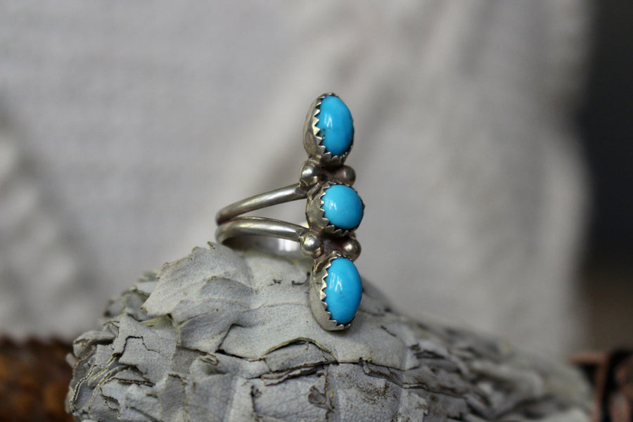 Triple Turquoise Ring