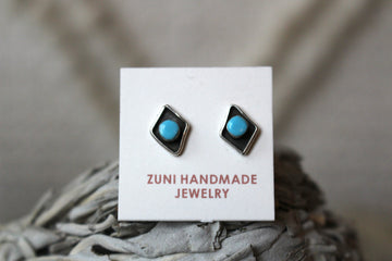 Turquoise Diamonds Studs