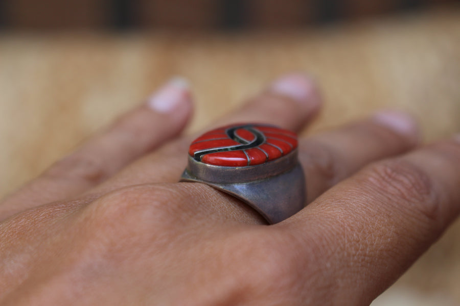 Coral Night Ring