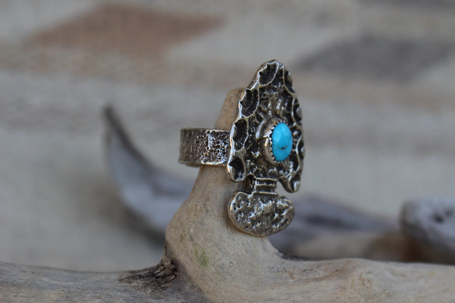 Turquoise Arrowhead Ring