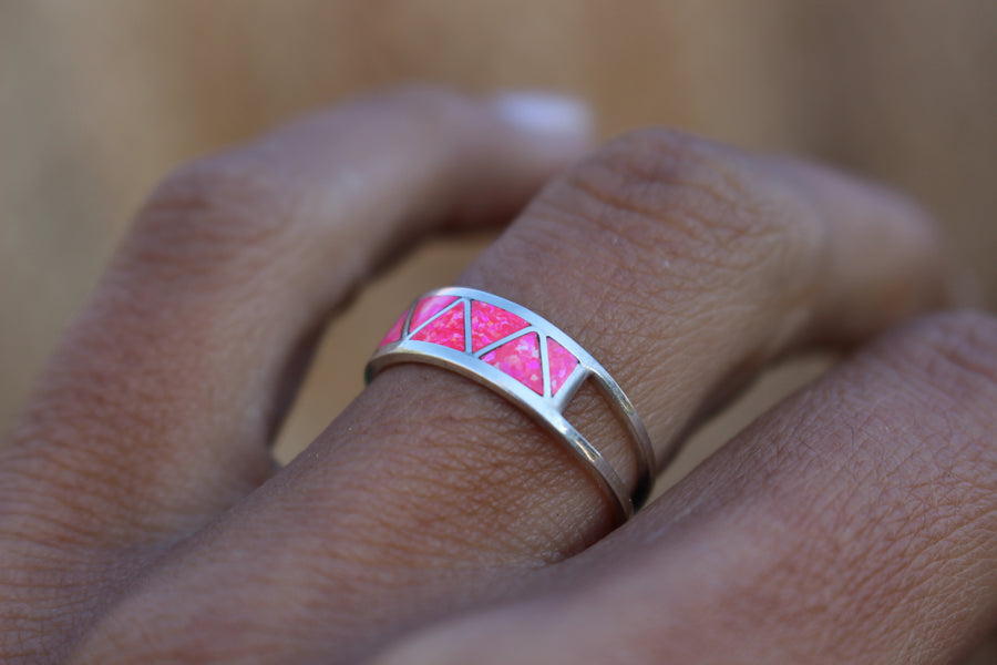 Pink Opal Hills Ring