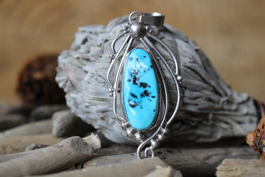 Turquoise Bloom Pendant