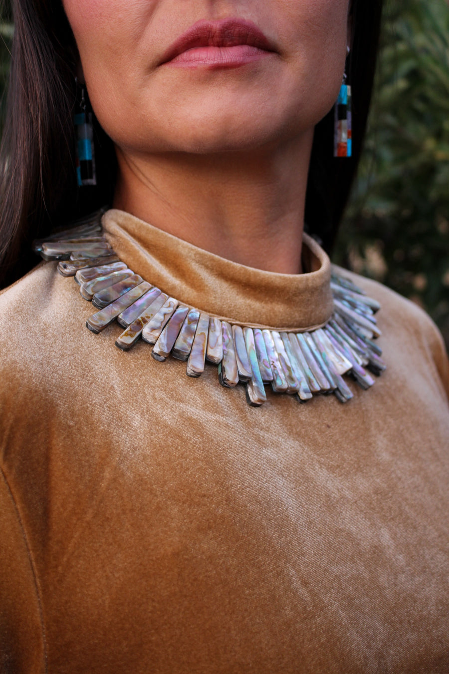 Abalone Reversible Necklace