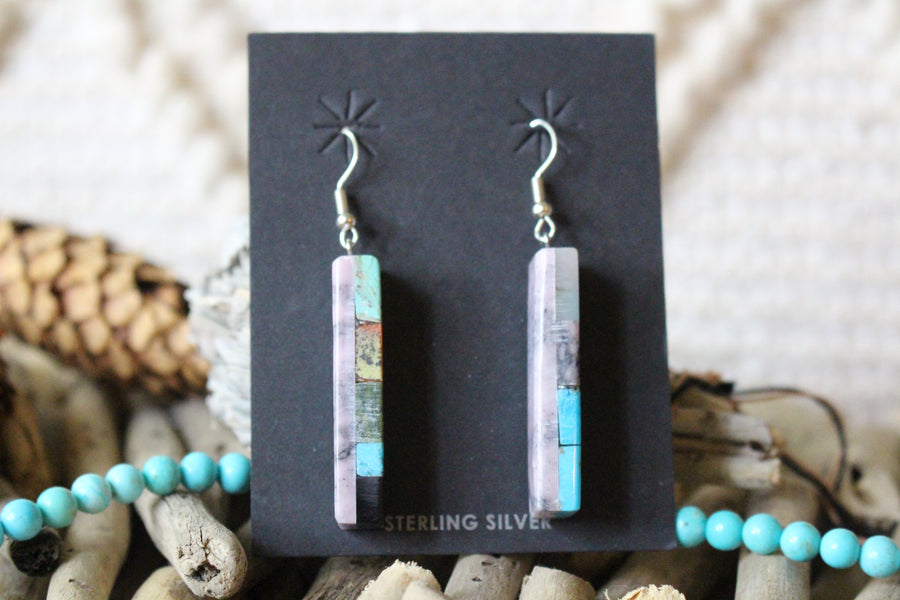 Turquoise Skies Inlay Earrings