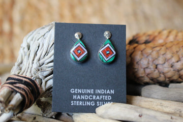 Inlay Malachite Earrings