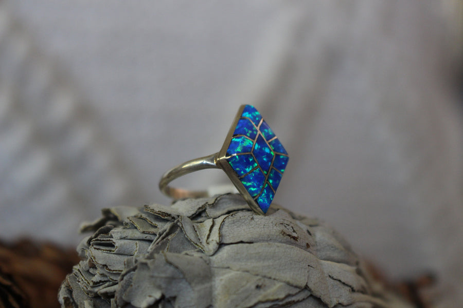 Blue Diamonds Ring