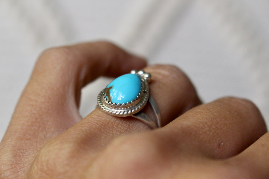 Turquoise Bear Ring