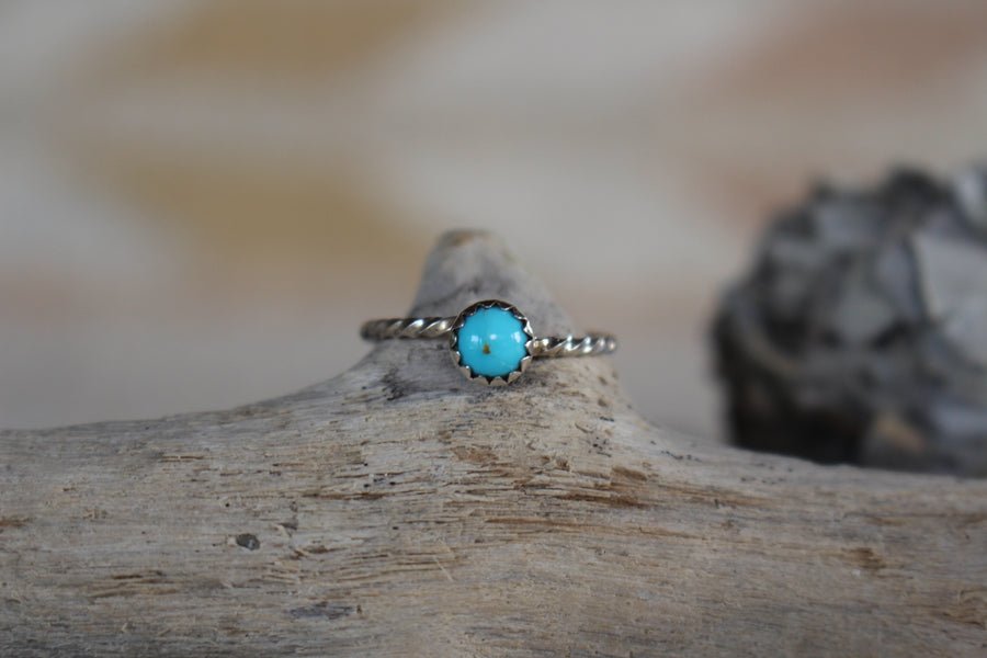 Twisted Turquoise Ring