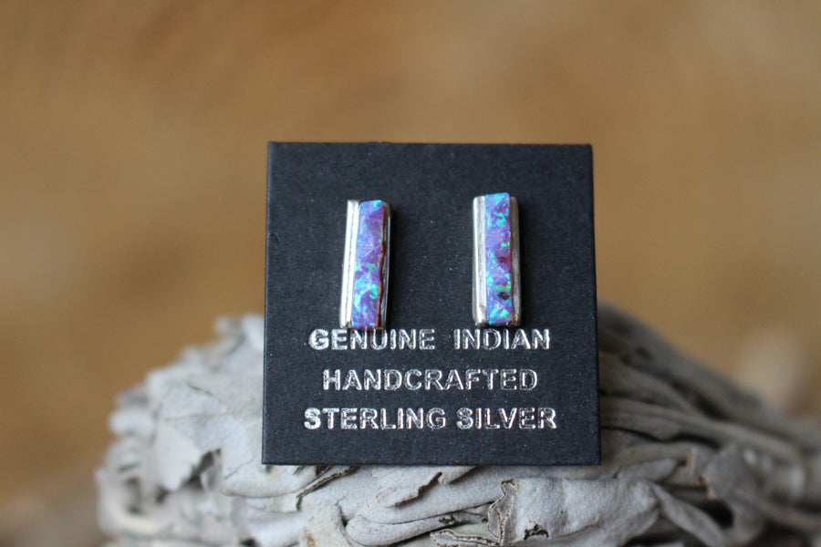 Purple Bar Studs