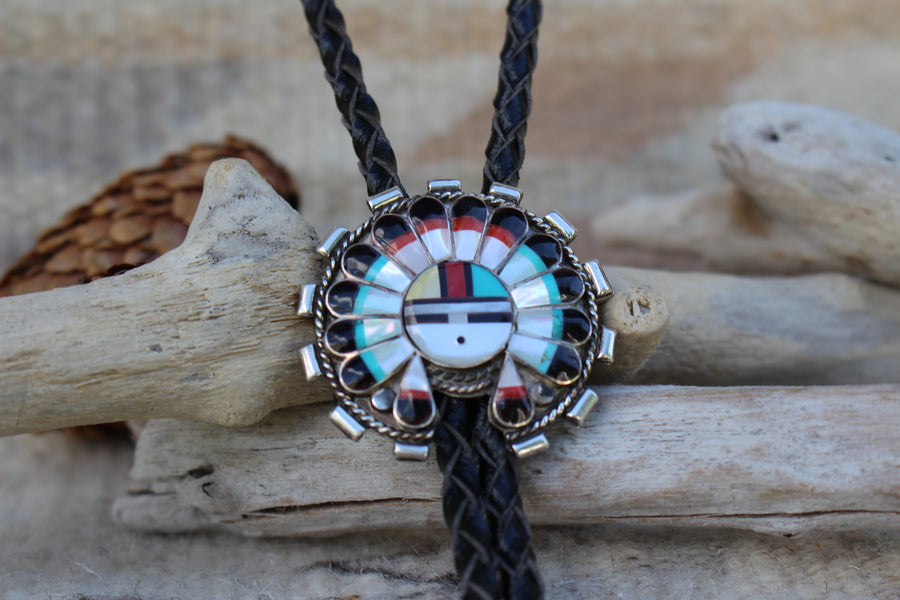 Sunface Bolo Tie