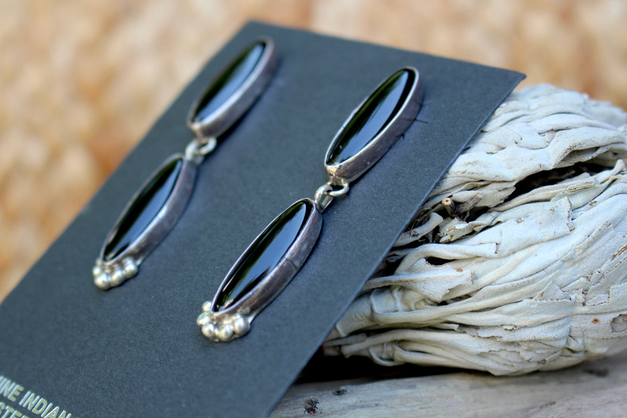 Black Onyx Sky Earrings