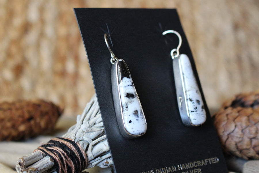 White Buffalo Earrings