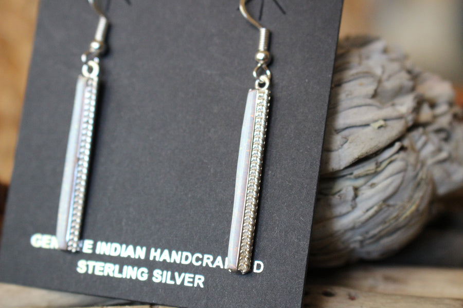 White Opal Breeze Earrings