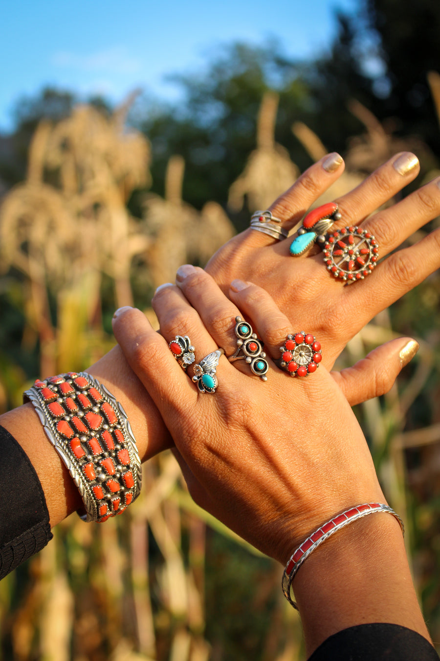 Vintage Multi Stone Dottie Ring