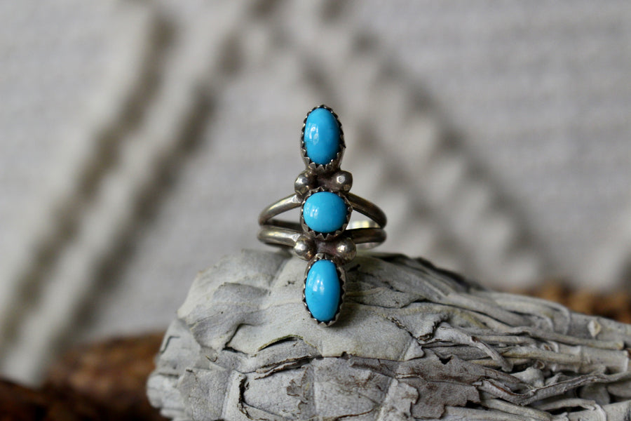 Triple Turquoise Ring