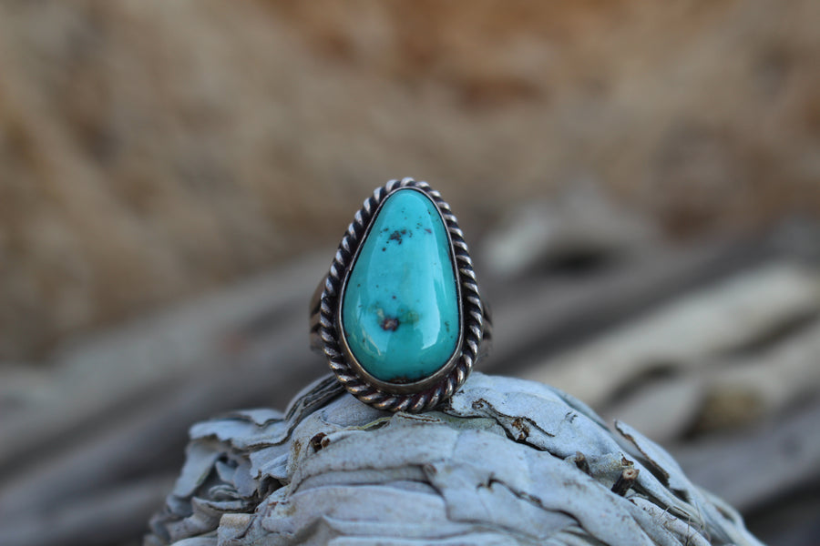 Turquoise Teardrop Ring