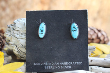 Turquoise Night Earrings