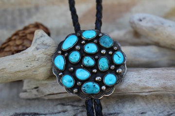 Vintage Turquoise Bolo Tie