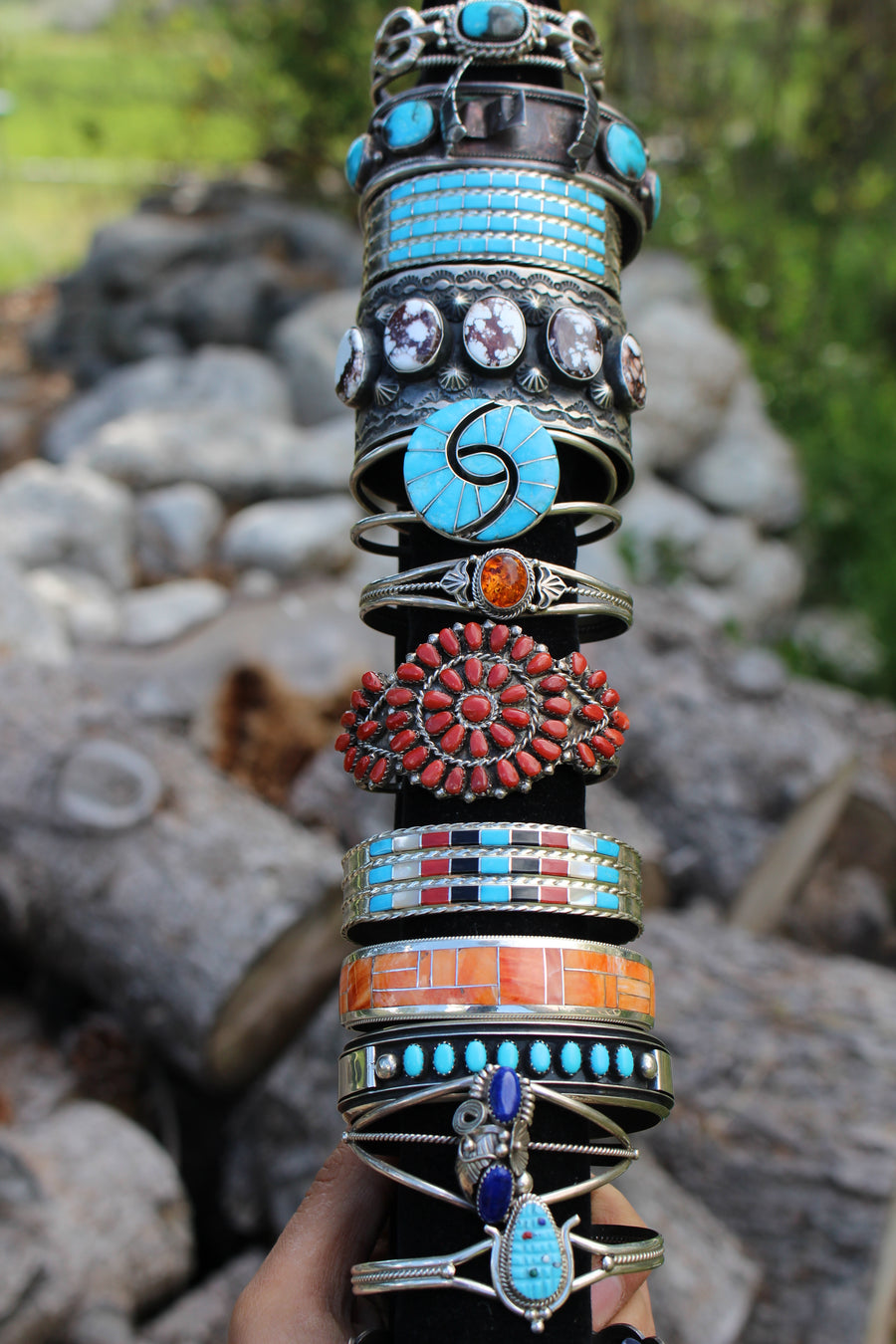 Stacked Multi Stone Bracelet